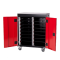 Laptopkar 16 vaks + sequencer (zwart/rood)